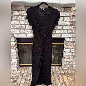 Haute Monde Black Backless Knot Dress